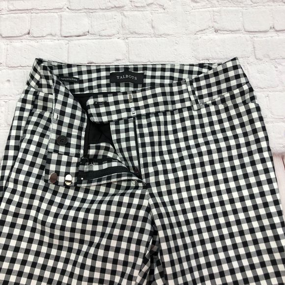 Talbots Women Hampshire Ankle Chino Flat Front Pants Size 2P 2 Petite M111 -1 - Picture 9 of 16